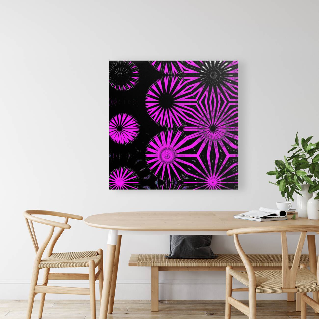 Abstract Dramatic Circular Forms Reproduction