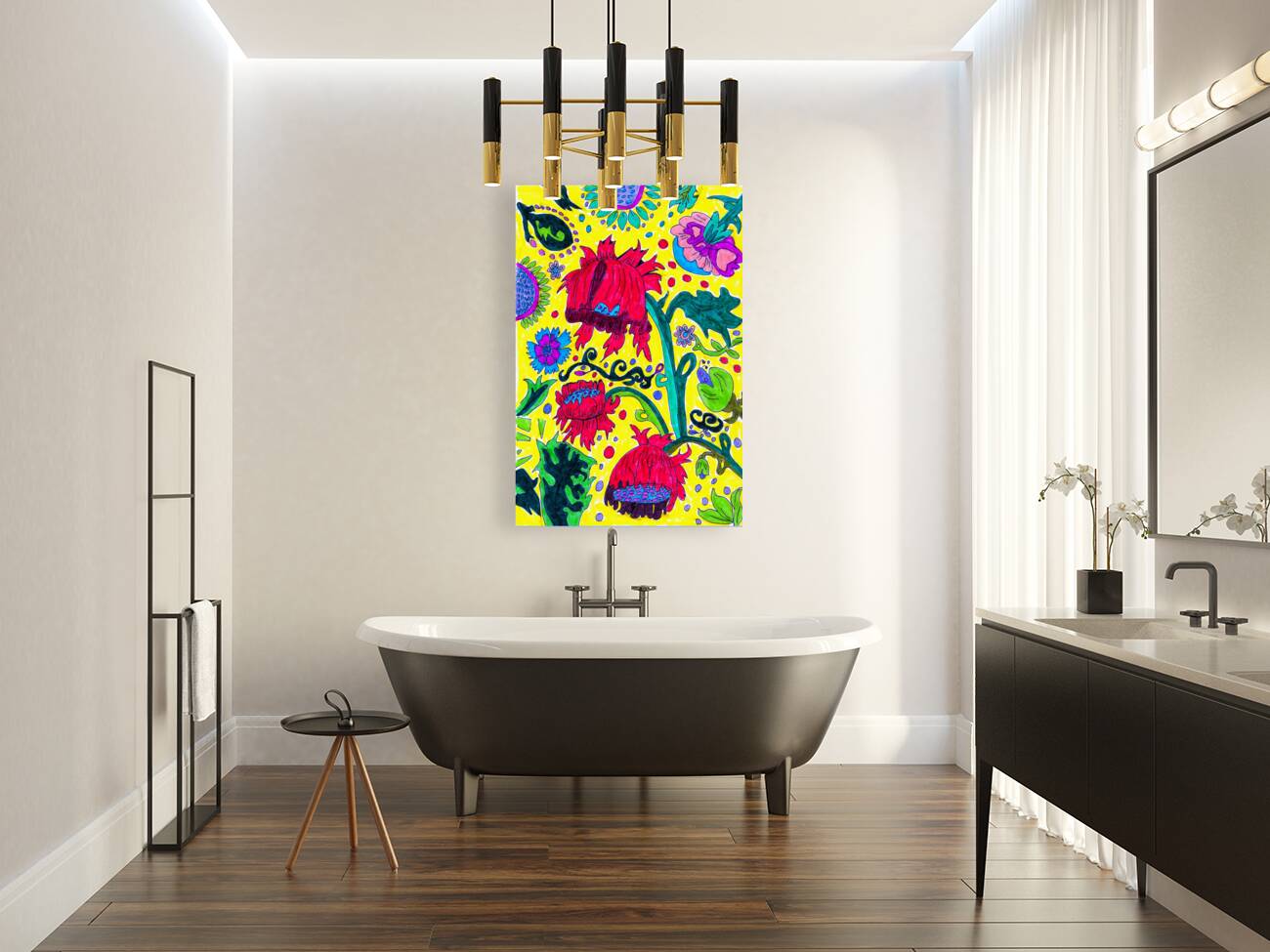 Abstract Poppy Flowers Reproduction