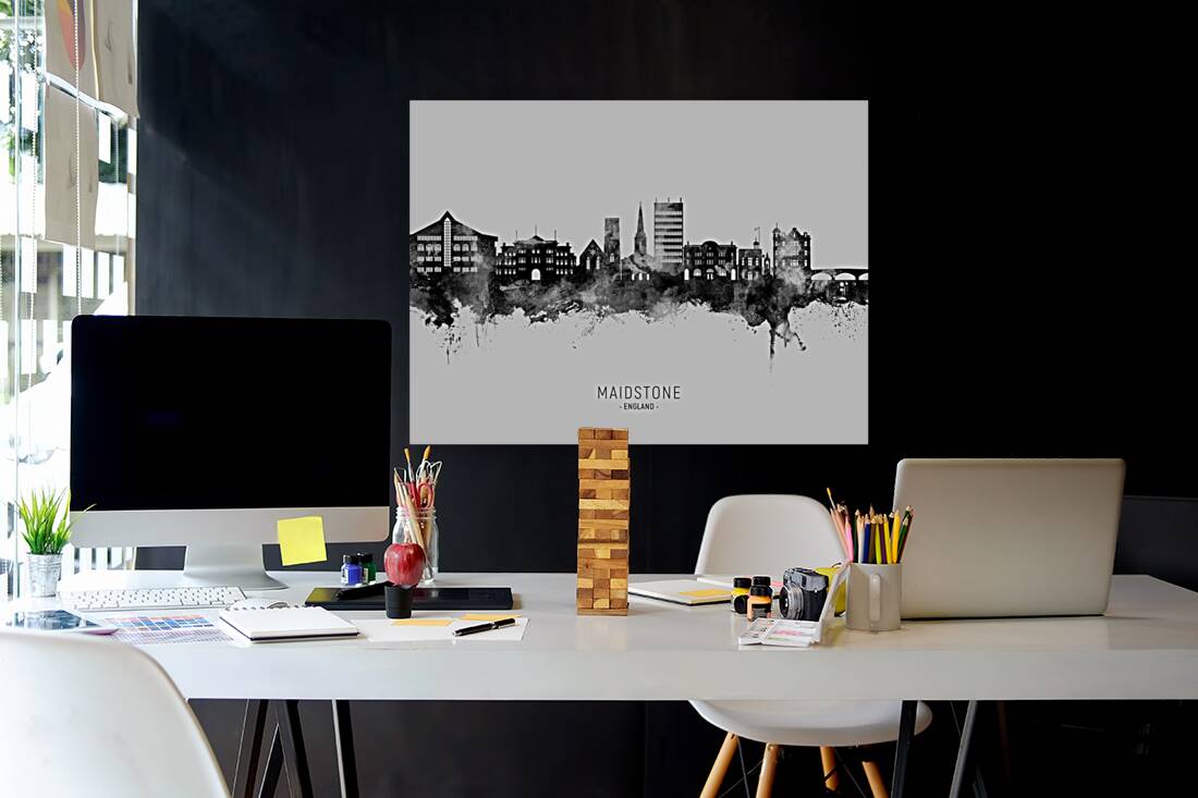 Maidstone England Skyline Reproduction