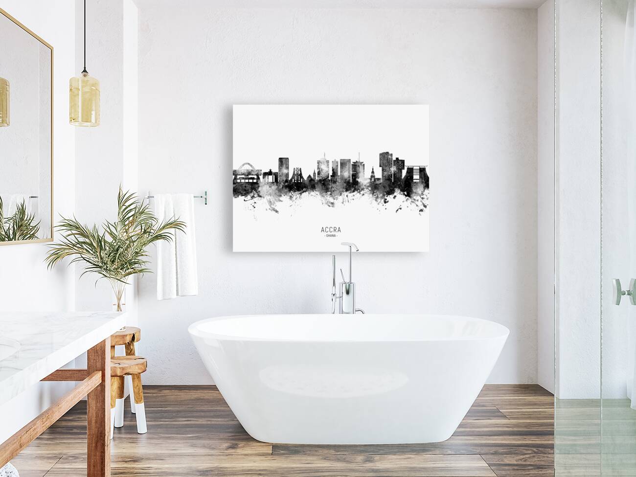 Accra Ghana Skyline Reproduction