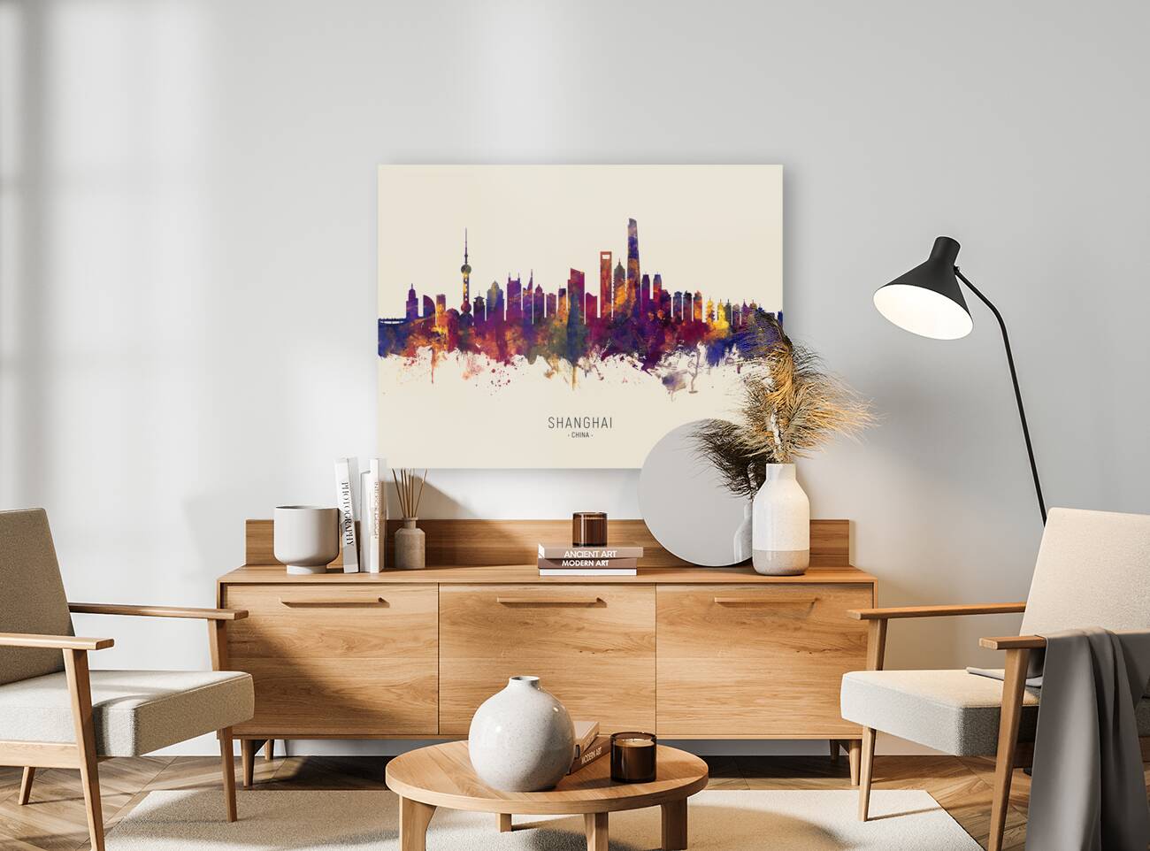 Shanghai China Skyline Reproduction