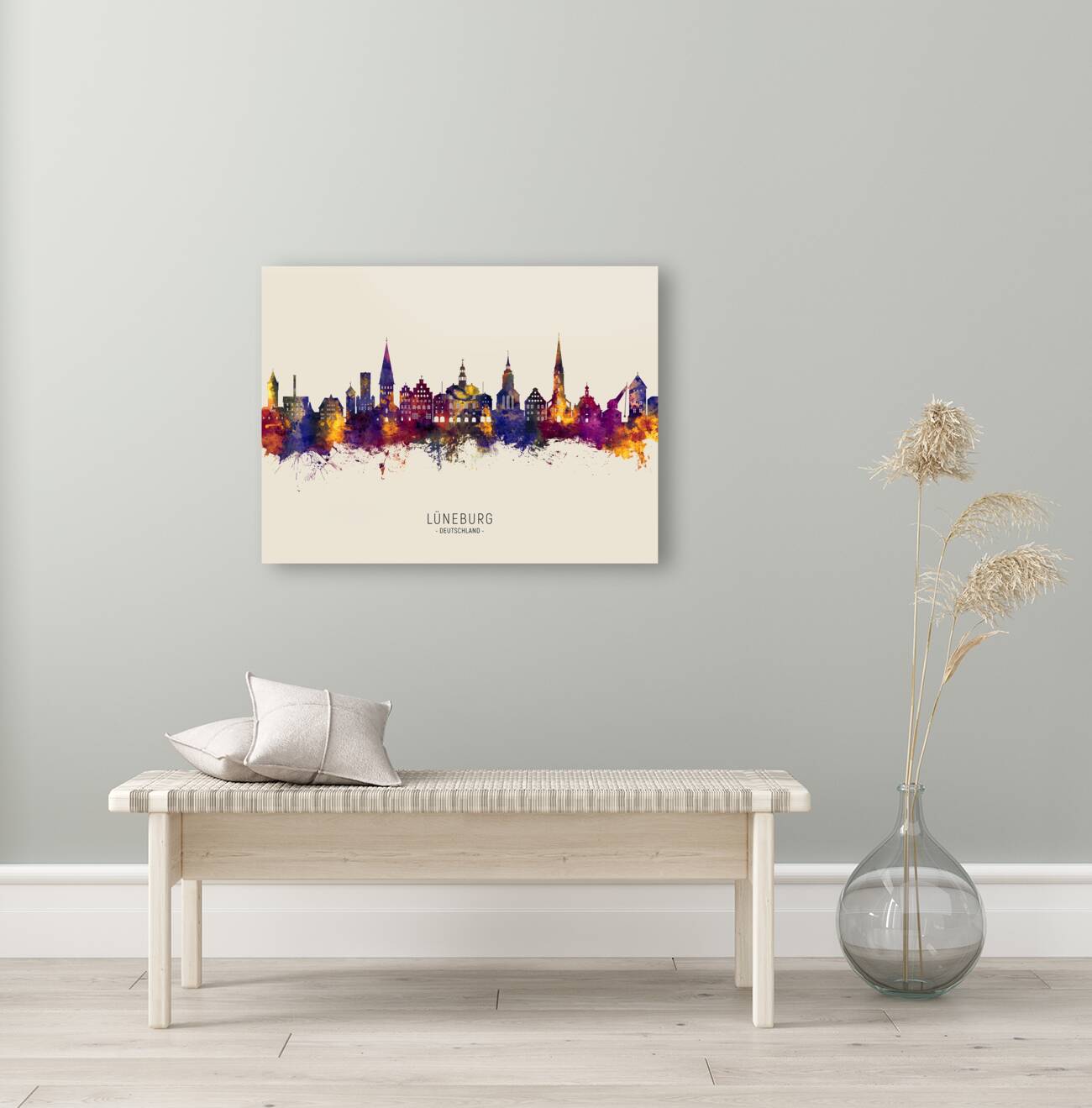 Luneburg Germany Skyline Reproduction