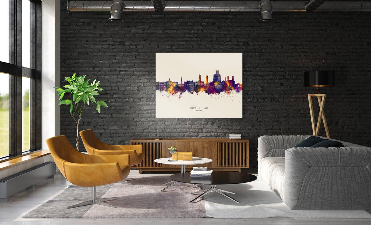 Birkenhead England Skyline Reproduction