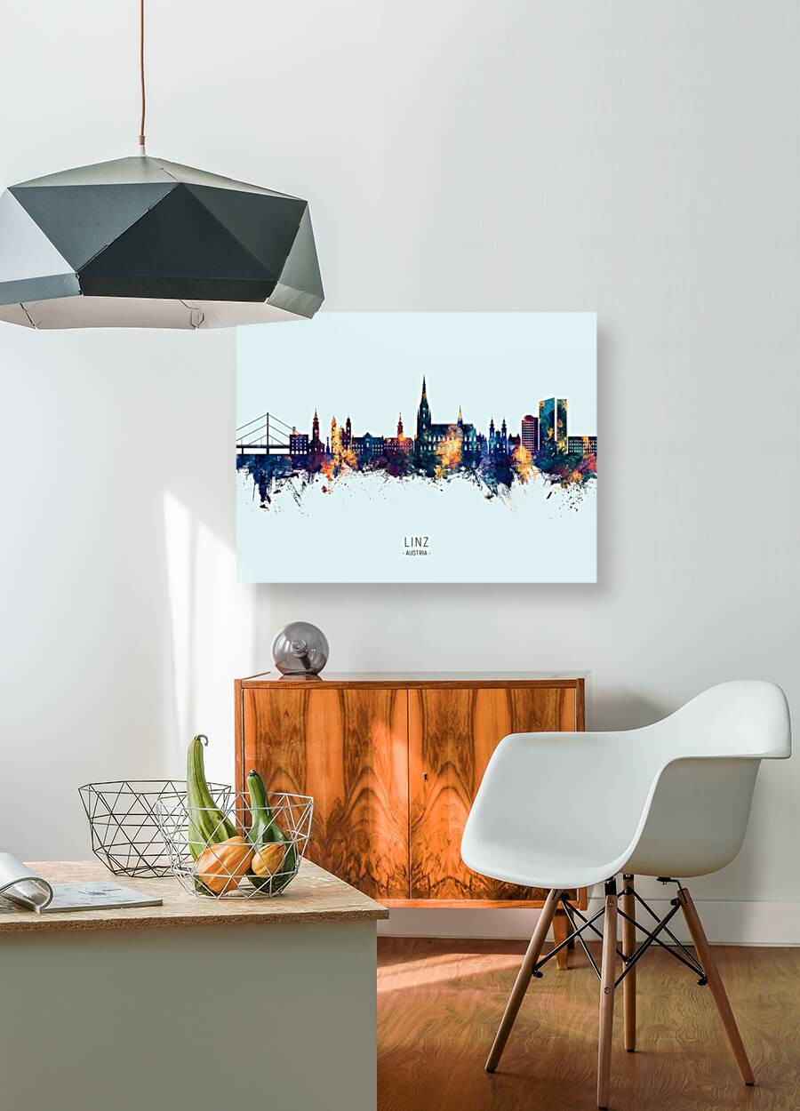 Linz Austria Skyline Reproduction