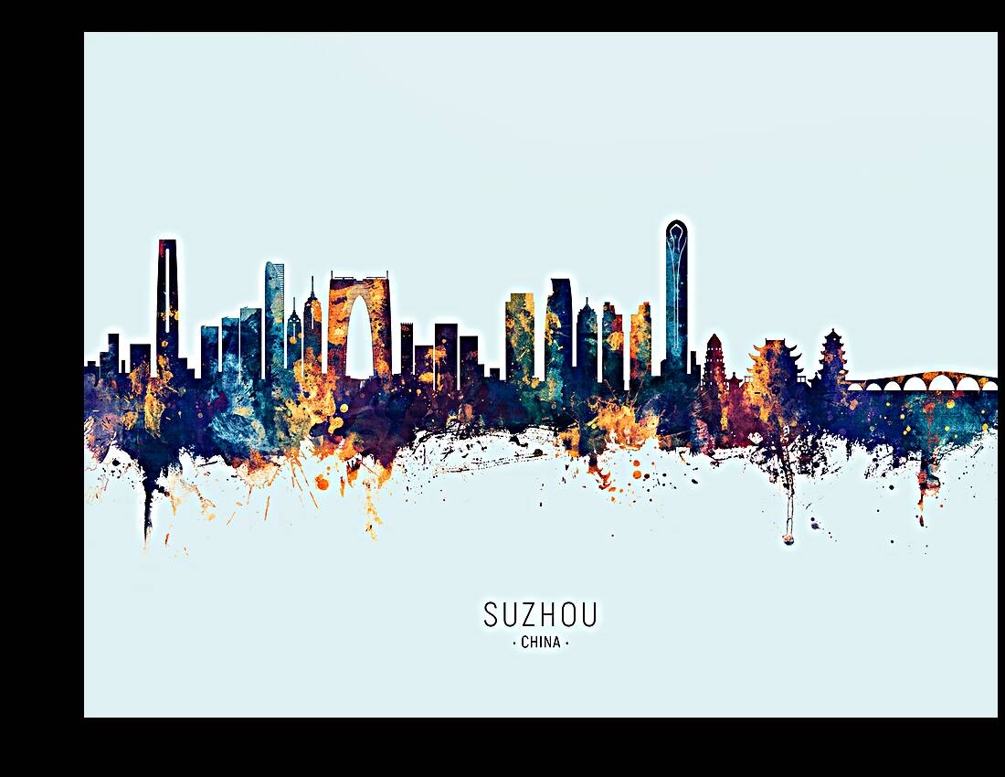 Suzhou China Skyline Reproduction