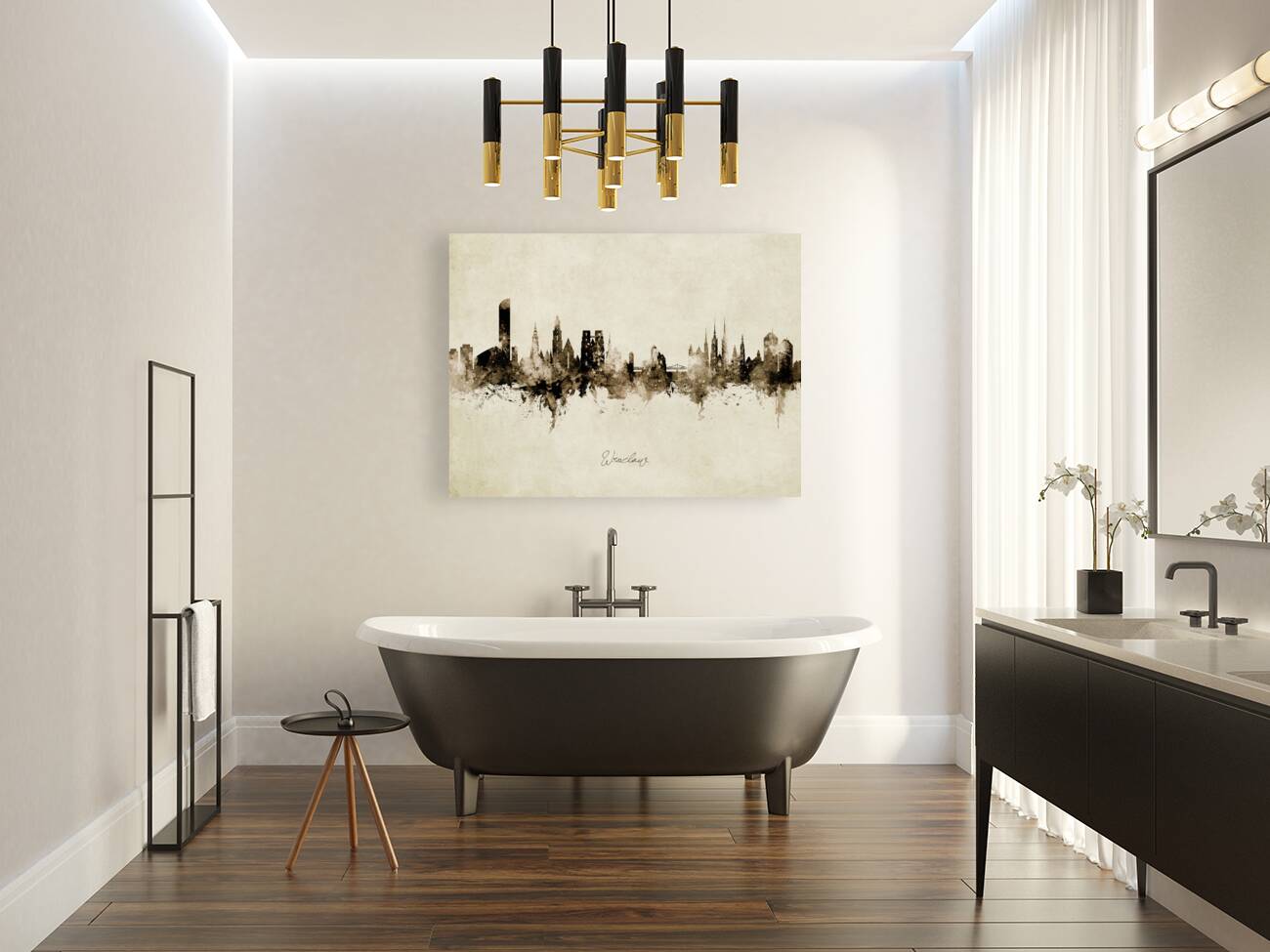 Wroclaw Poland Skyline Reproduction