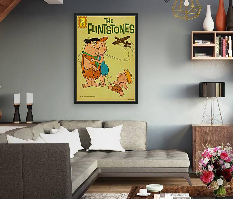 1961 The Flintstones Comic Book Cover Art Reproduction