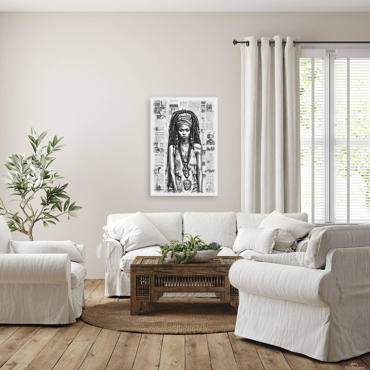 African Goddess Pencil Sketch 2024 06 26 13 47 06 Reproduction