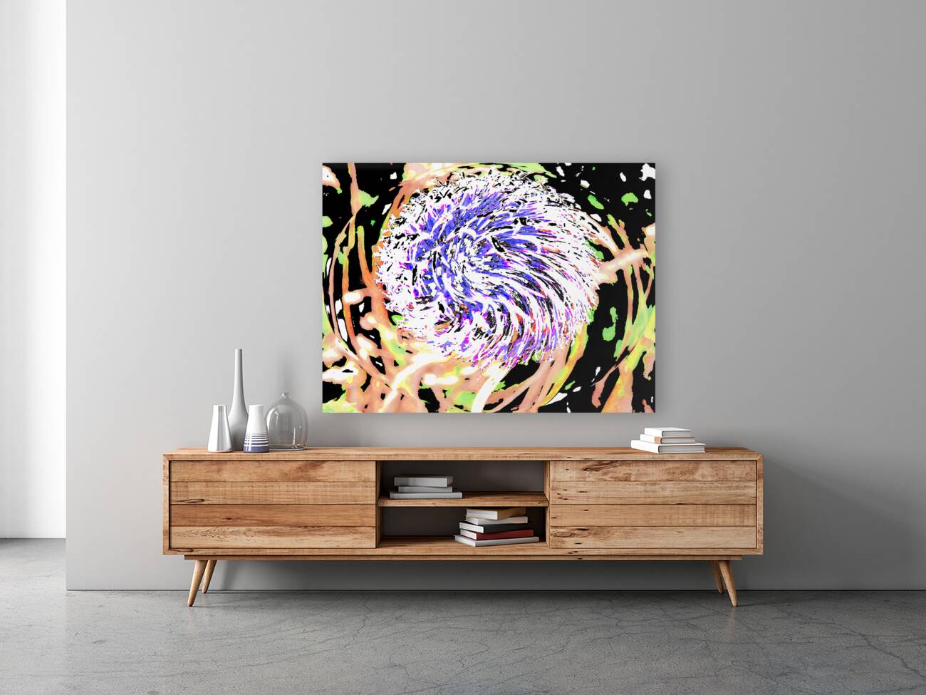  Abstract Swirling Woodland Plant Reproduction