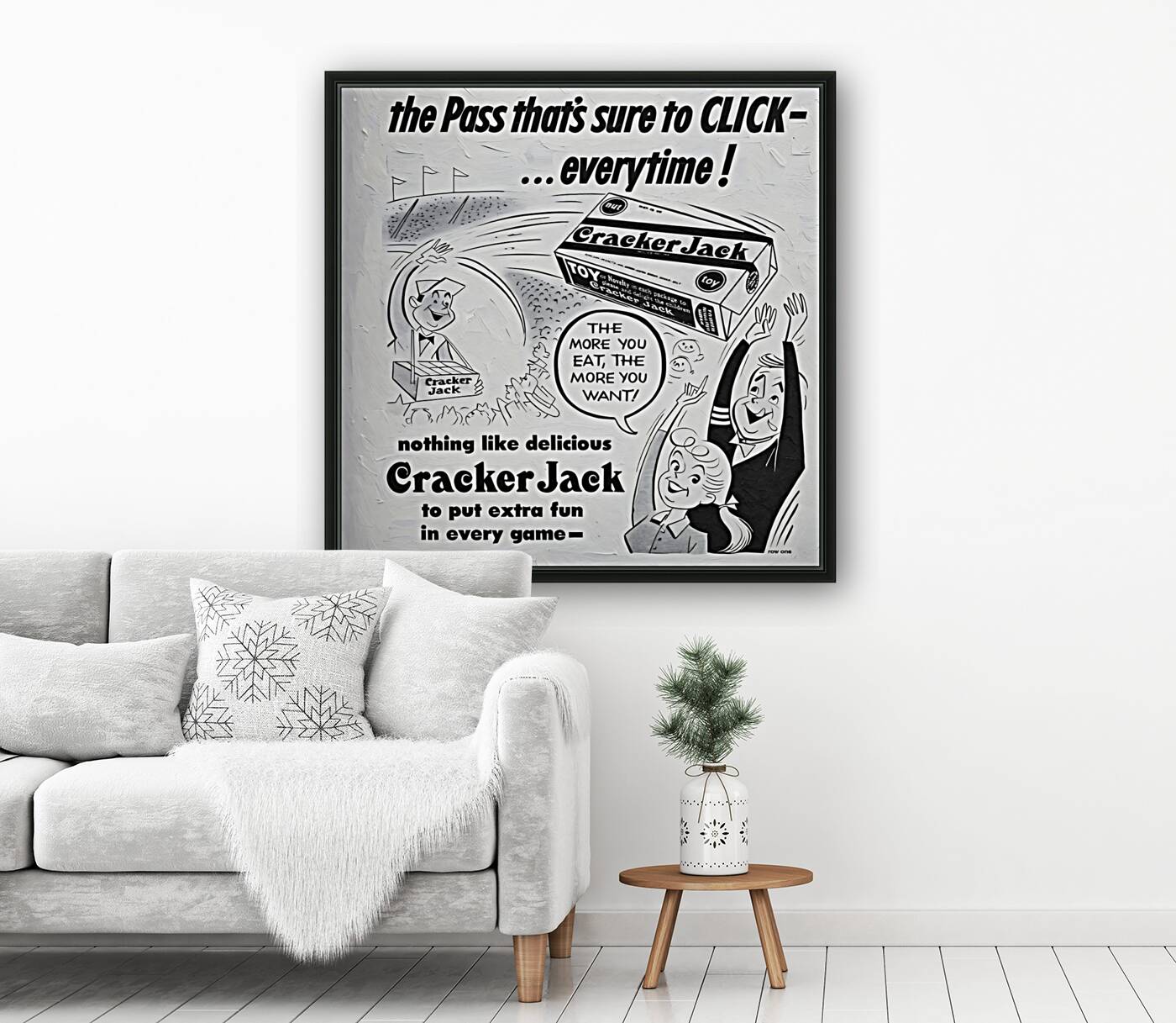 vintage cracker jack ad Reproduction