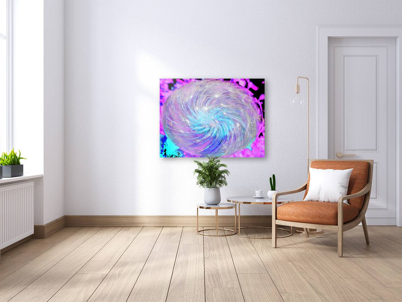 Abstract Swirling Dynamic Dandelion Reproduction
