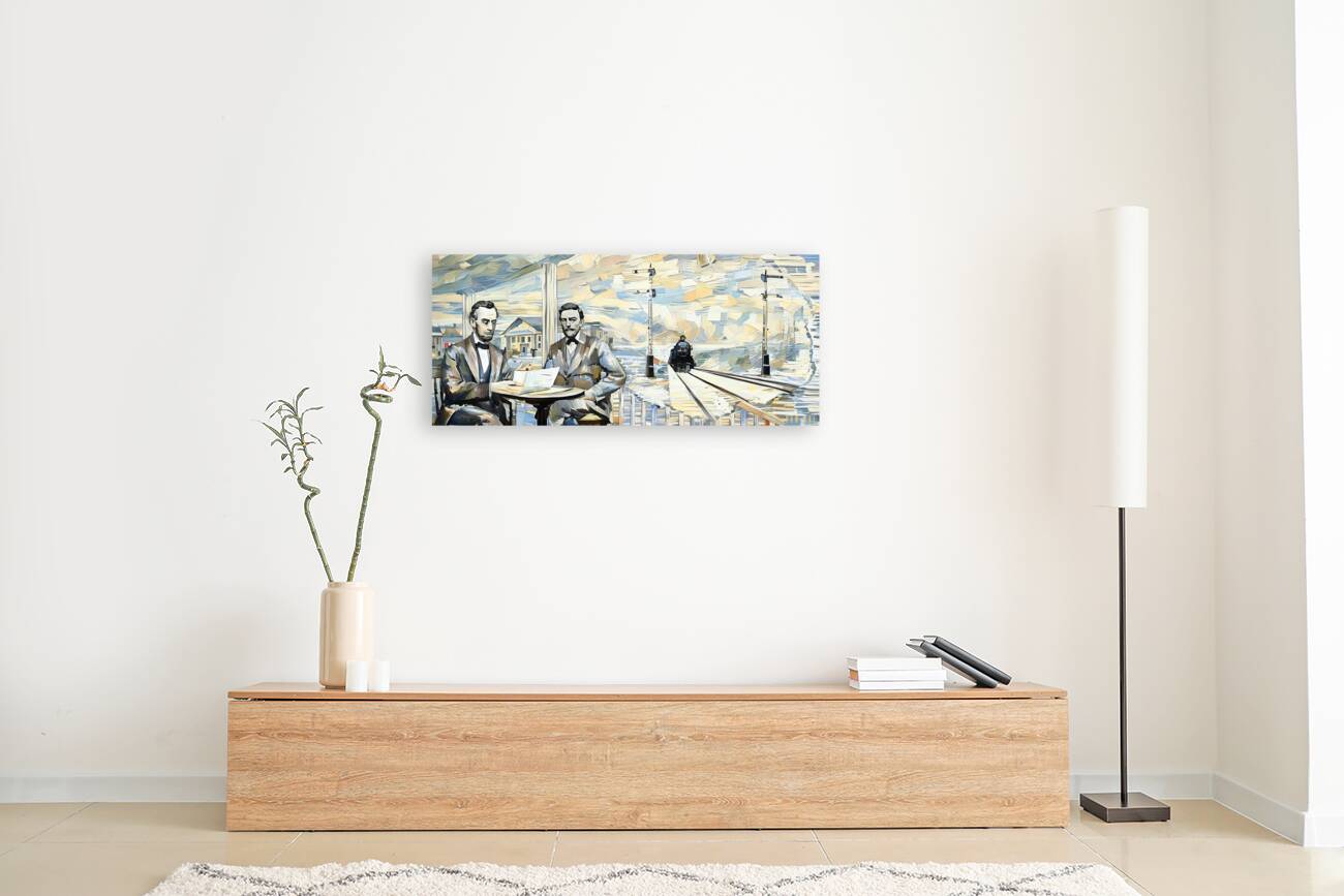 Abe Lincoln and General Dodge Reproduction