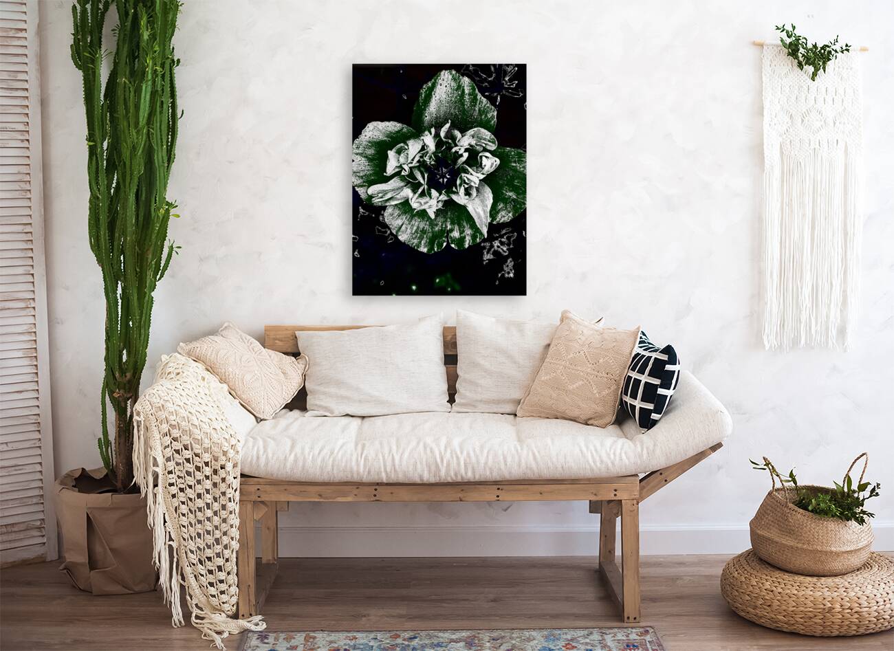 Abstract Dark Poppy Flower Reproduction