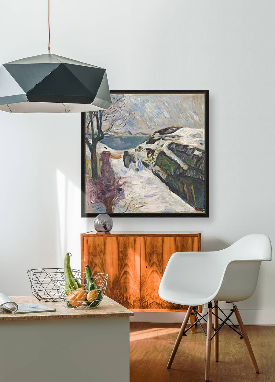 Winter Landscape from Kragero 1910 Edvard Munch Reproduction