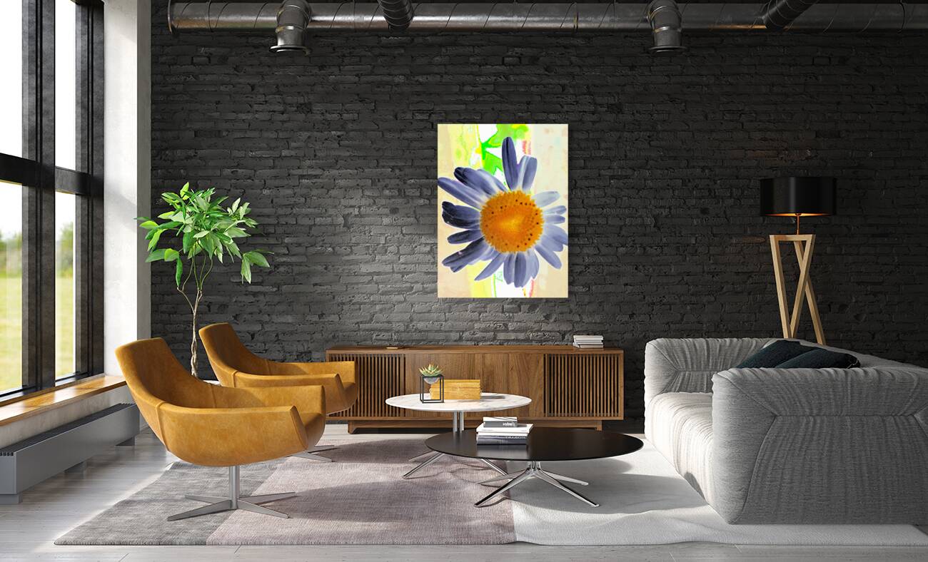 Abstract Surreal Daisy Flower Reproduction