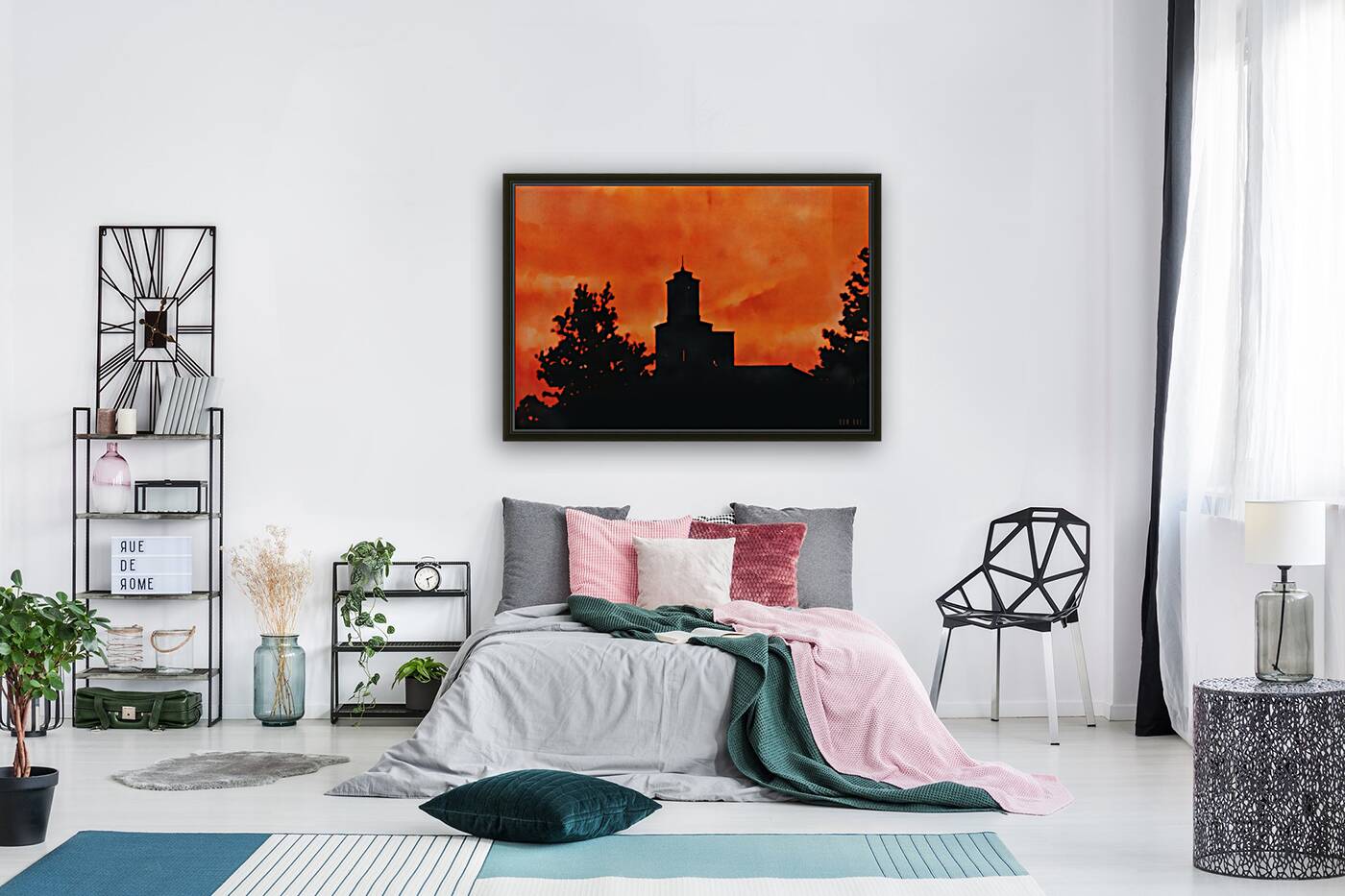 1970s West Lafayette Sunset Reproduction