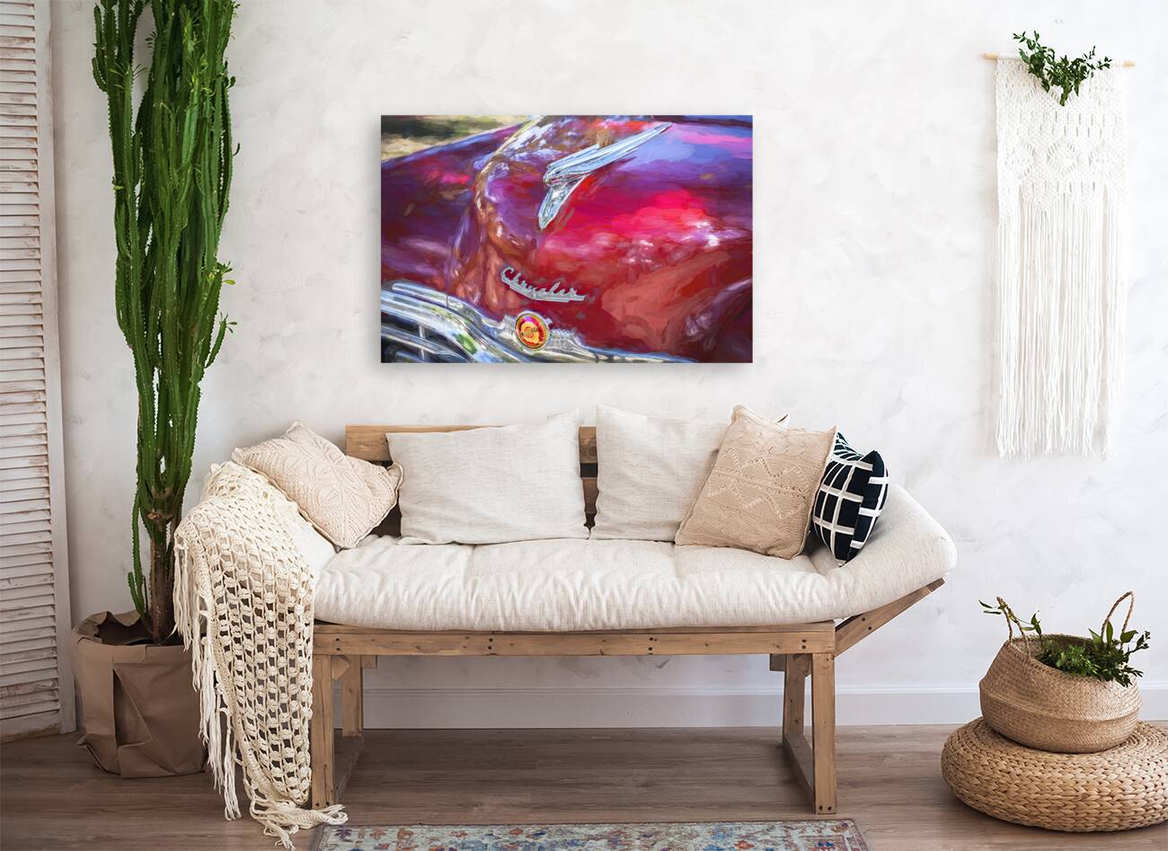 1949 Red Chrysler Town and Country Woody Convertible X100. 16 Reproduction