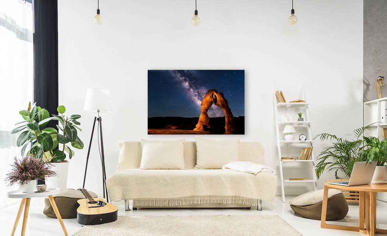 Delicate Arch Below the Solar System Reproduction