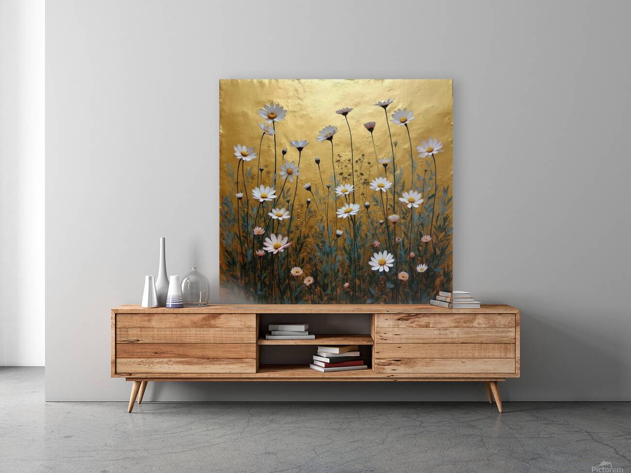 Wild Flowers on Gold 2024 09 02 12 45 18 Reproduction
