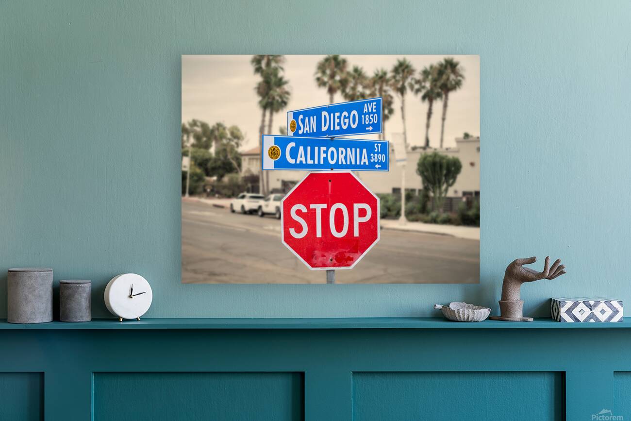 San Diego Avenue At California Street Sign Horizontal Reproduction