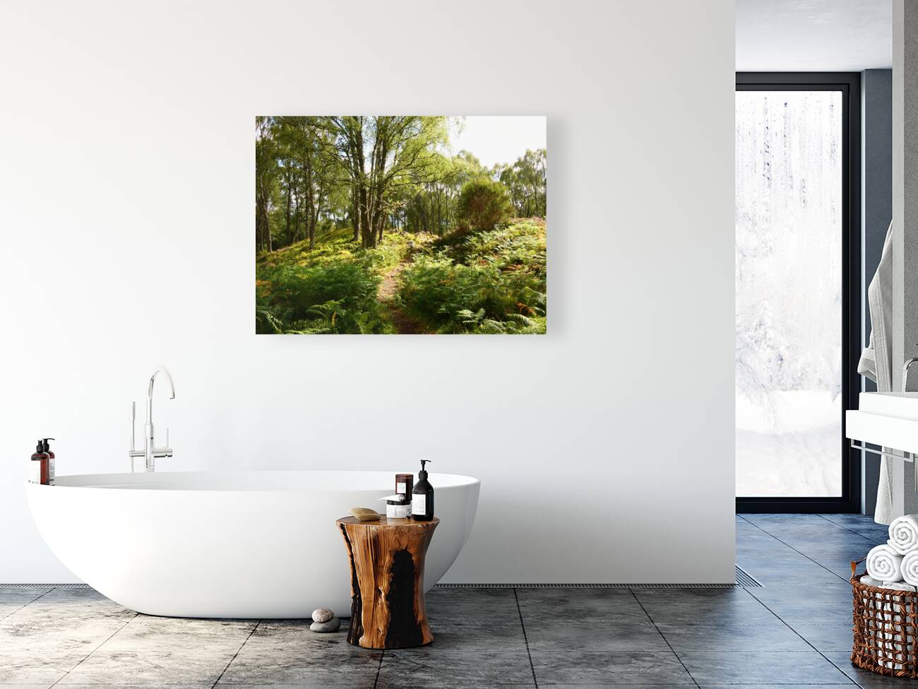 Lush Nature in the Scottish Highlands Reproduction