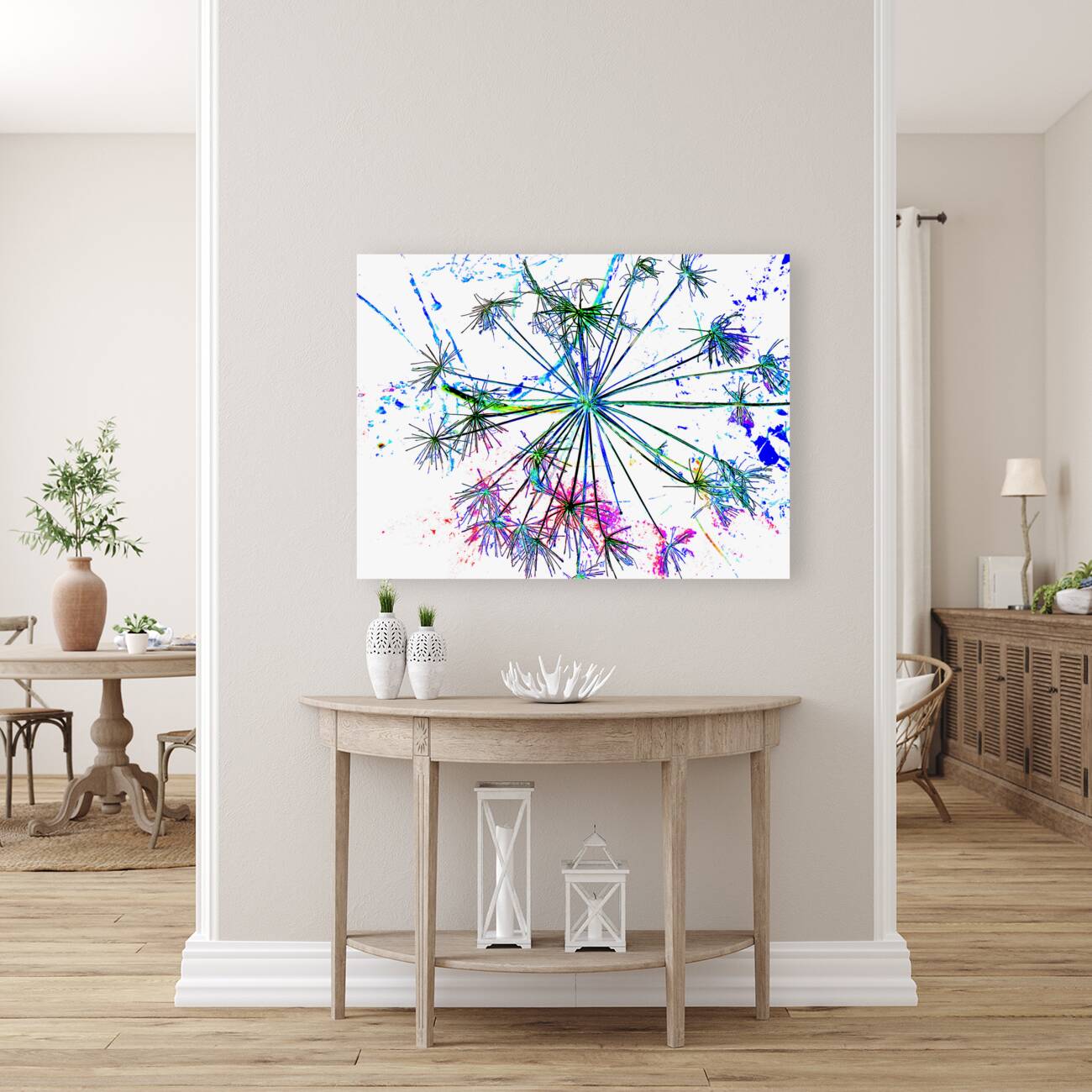 Abstract Colourful Angelica in the Morning Reproduction