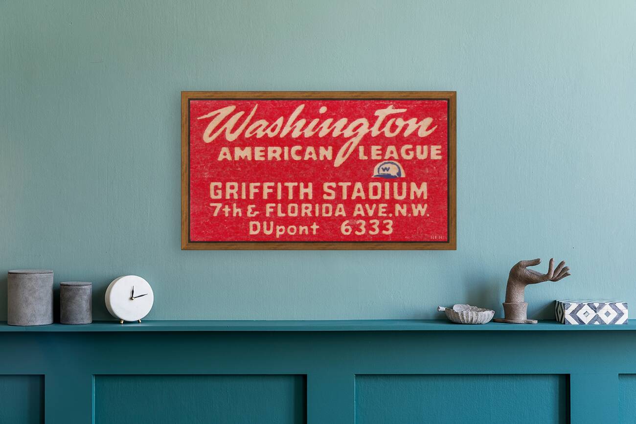 1940s Washington Nationals Art Reproduction