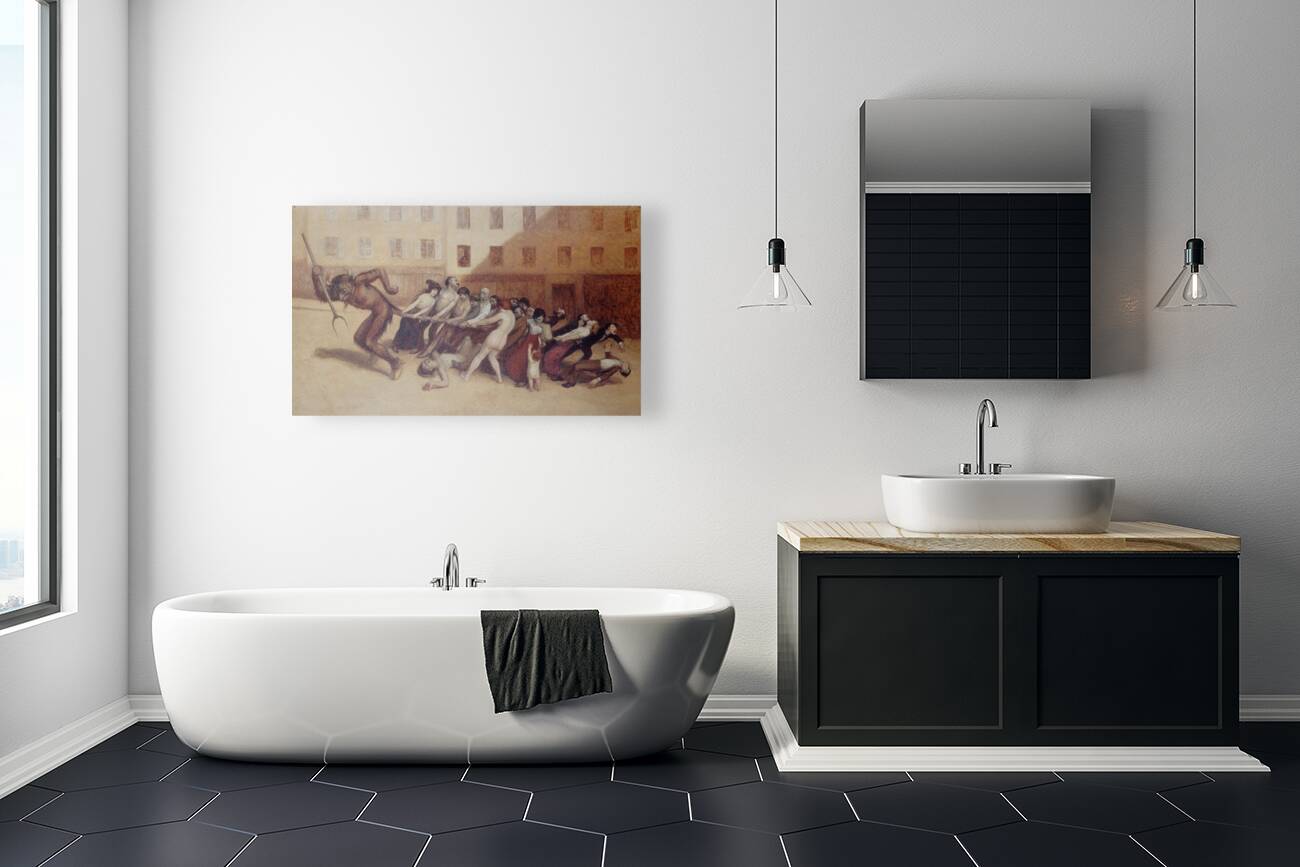 Les Parisiens tirant le diable par la queue [1920] by Jean Veber [1864 ...