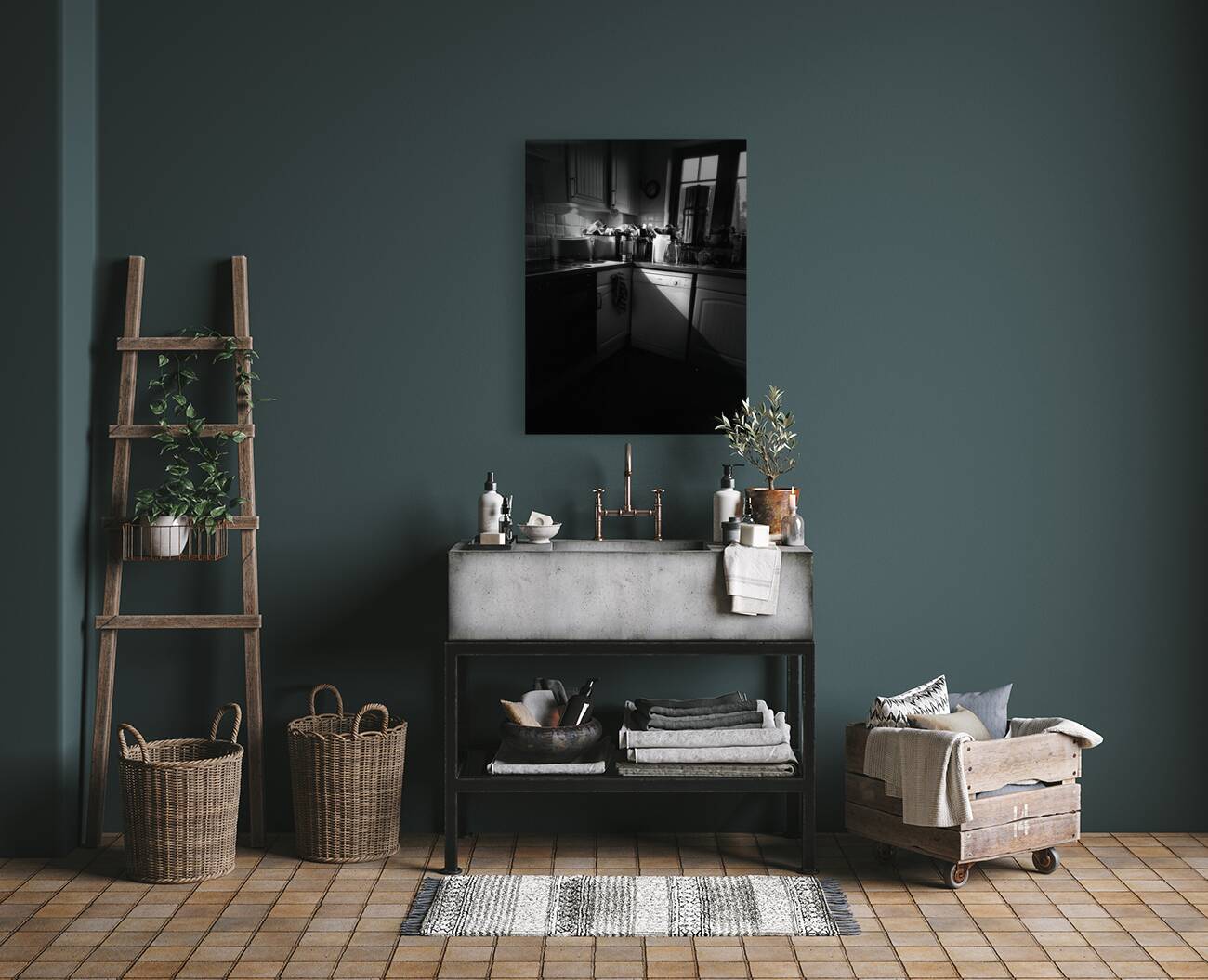 Everyday Lifes Moments - The Kitchen Too Reproduction