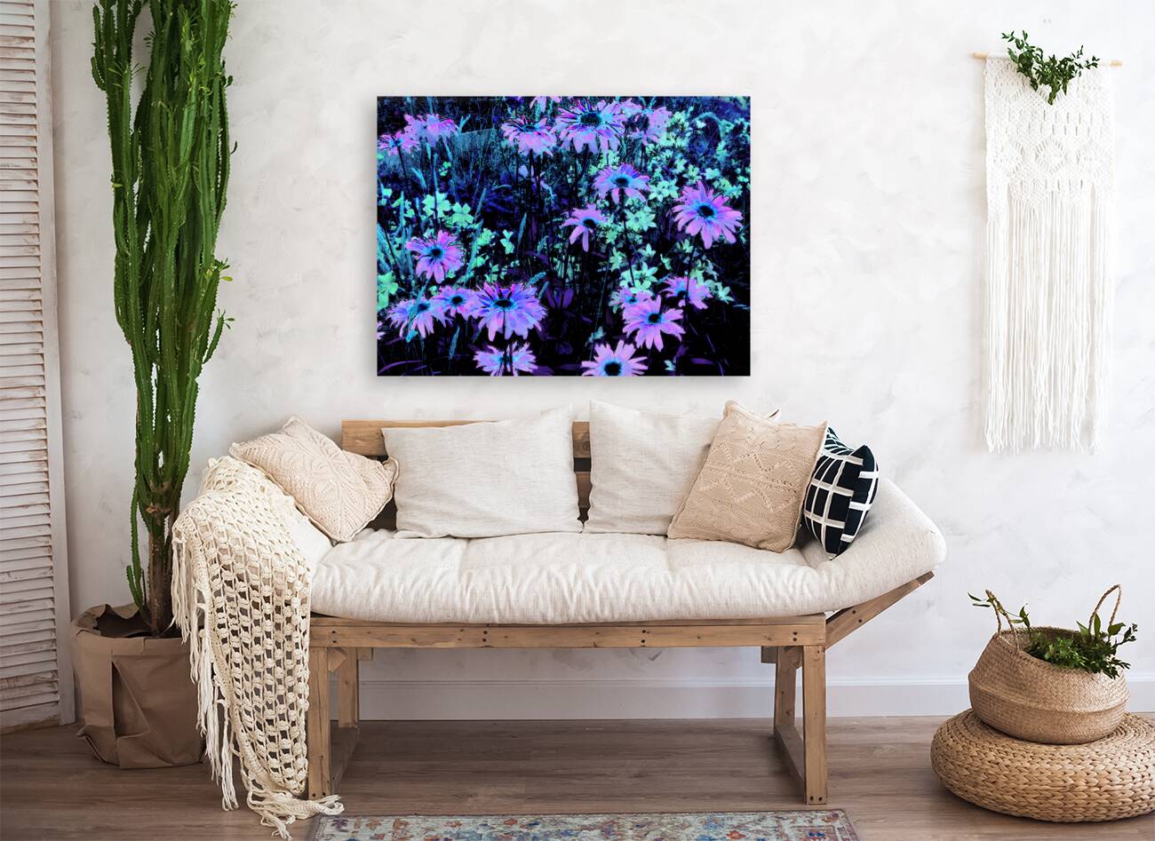 Impressionistic Vibrant Multitude of Daises Reproduction