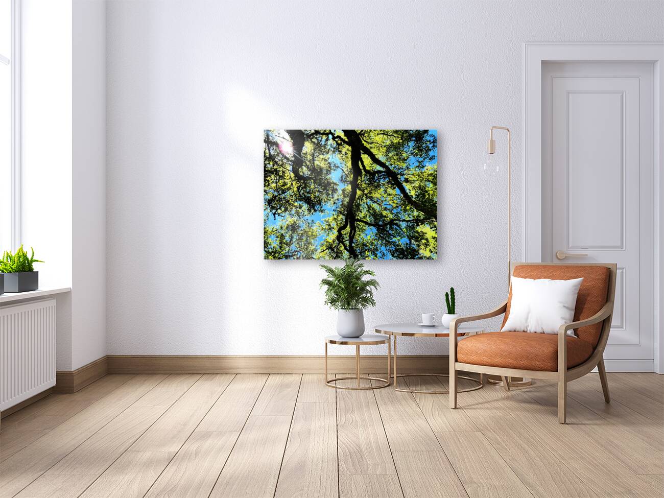 Birch Tree Canopy in Intelligent Art Reproduction