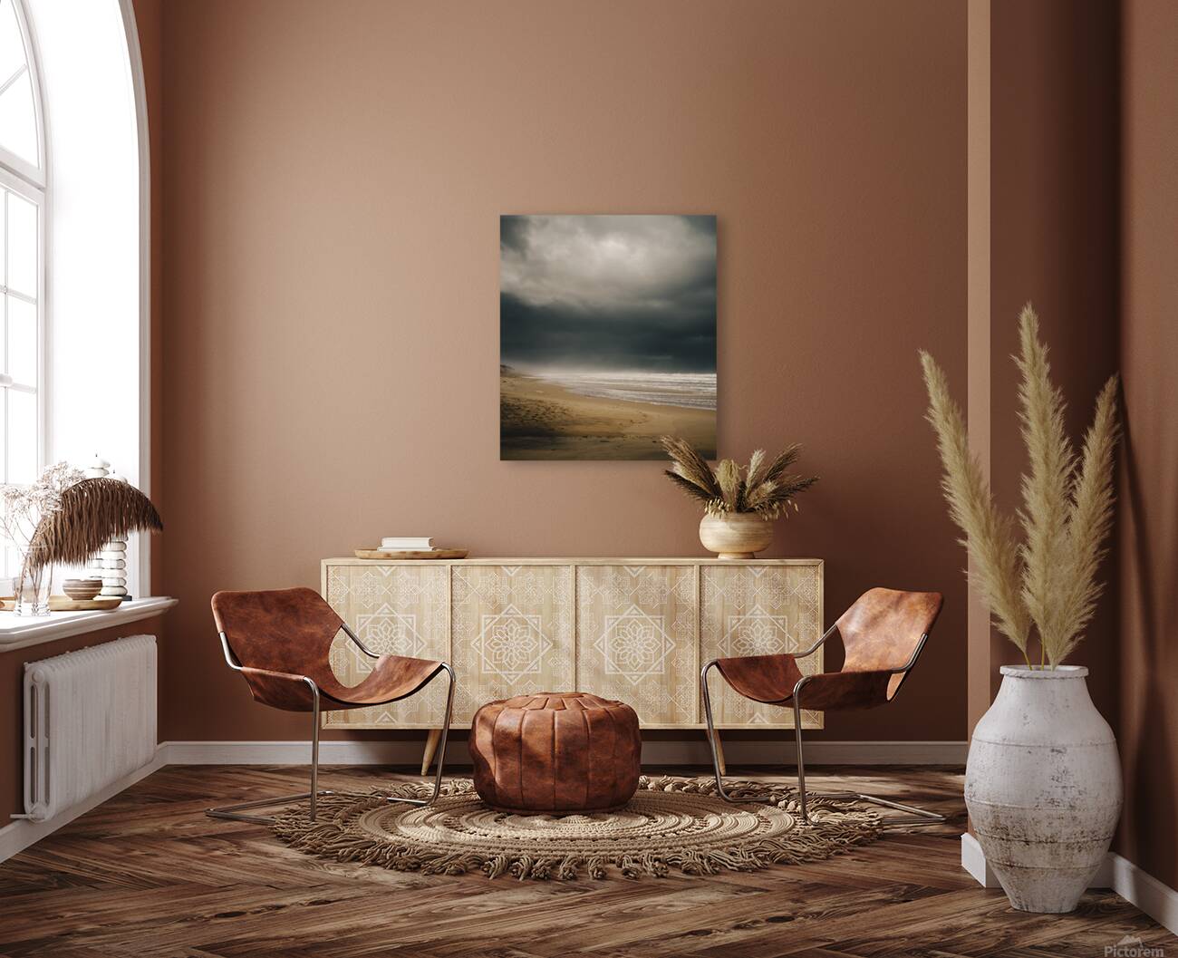 La plage sans soleil Reproduction