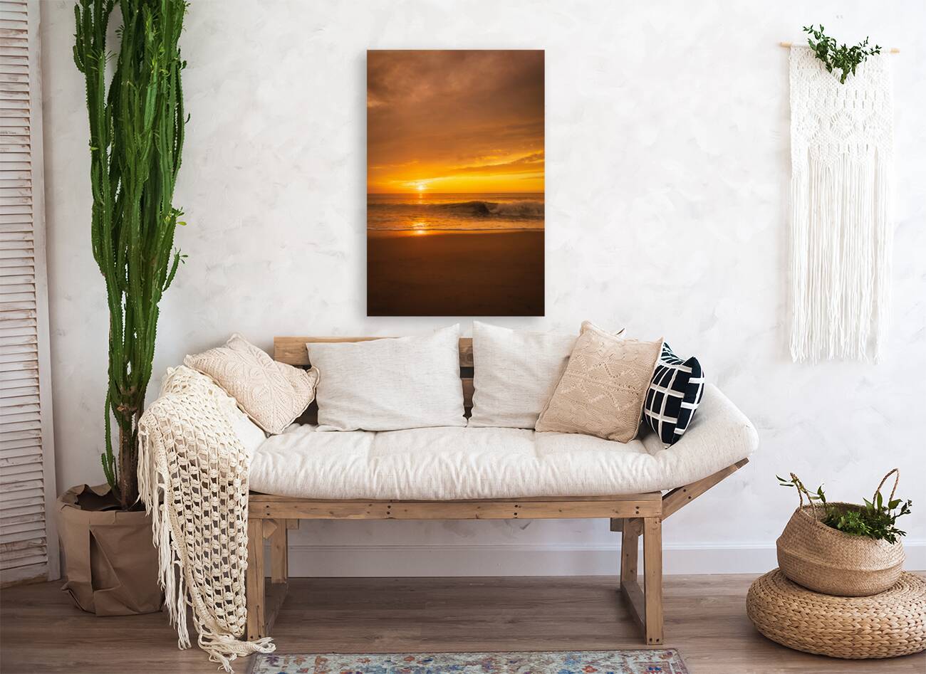 Dewey Beach Sunrise Beach Ocean and Sky Reproduction