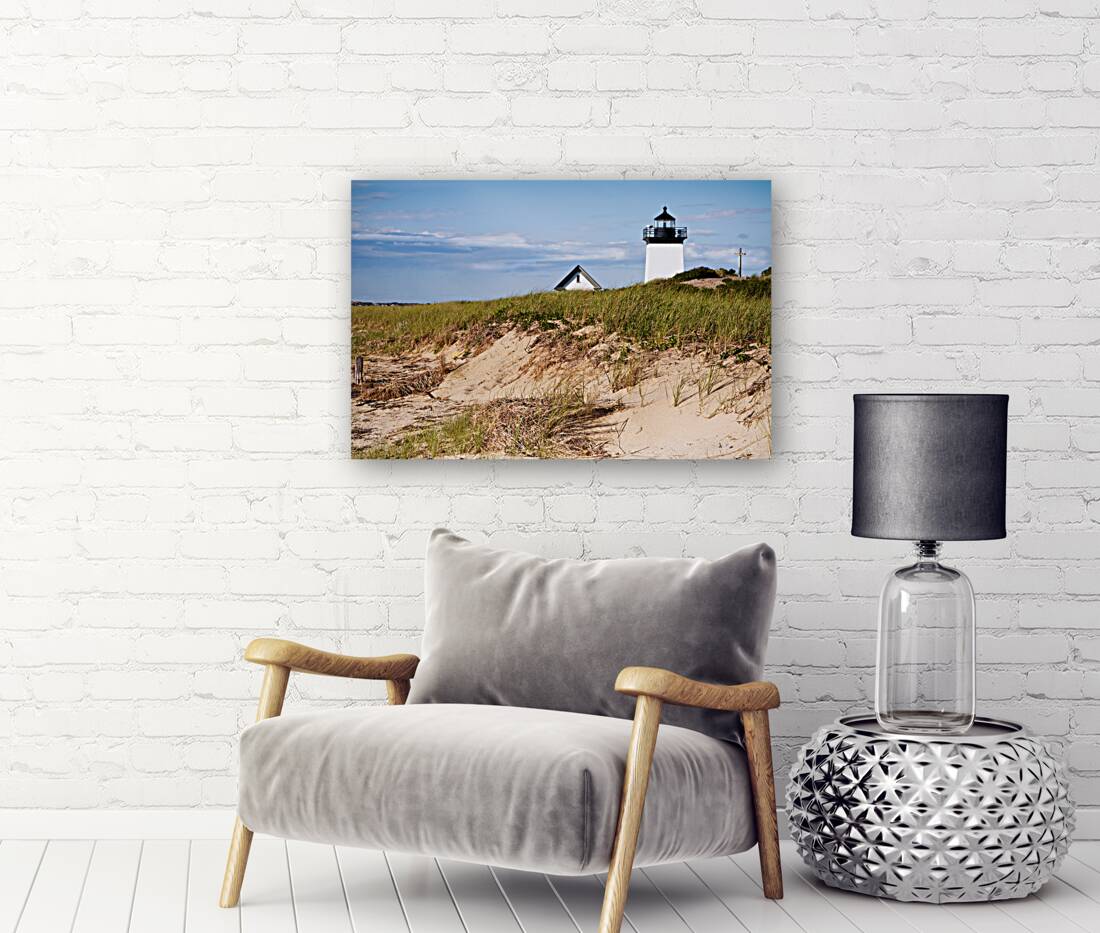 Long Point Lighthouse By Sand Dune on Tip of Cape Cod in Massachusetts Reproduction