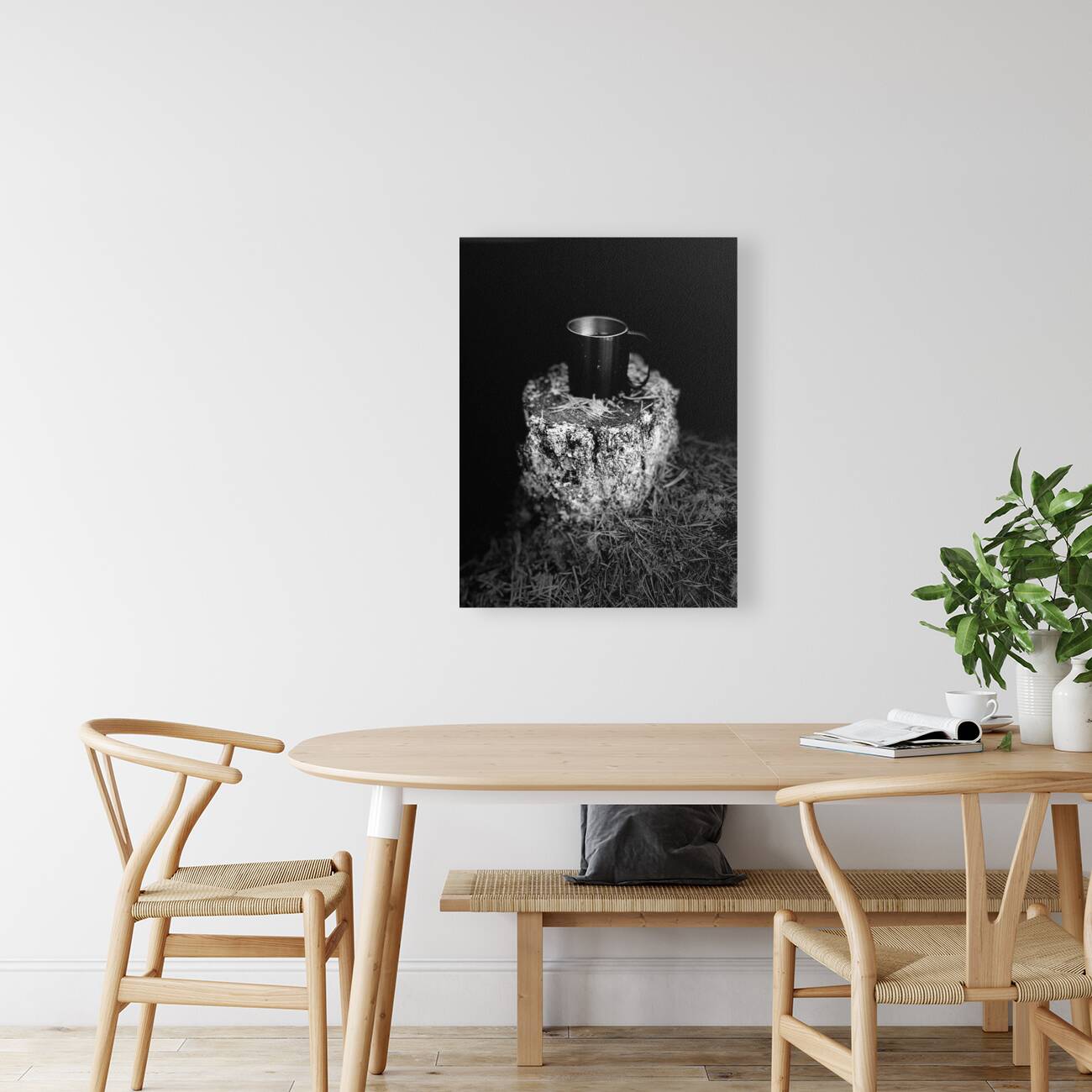 Scenes from the Trail- Mug in Black and White Reproduction