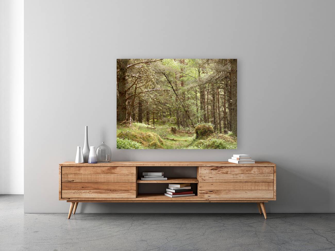 Forest Wonderland in the Scottish Highlands Reproduction