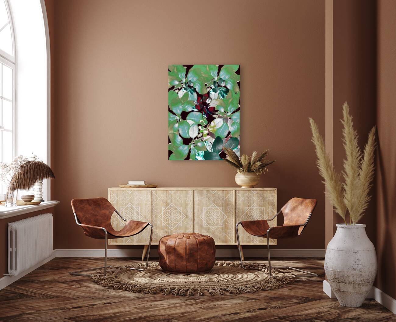 Abstract Vibrant Leaves  Reproduction