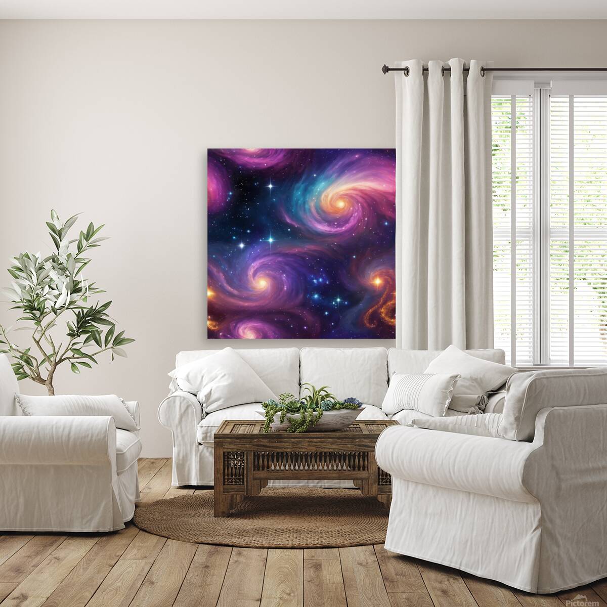 Galactic Beauty: A Cosmic Journey Reproduction