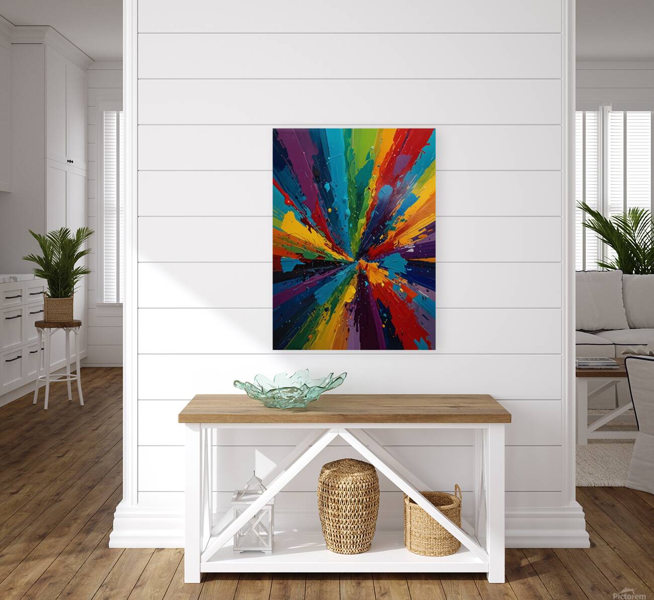 Dreamscape Fusion: The Art of Colorful Abstraction Reproduction