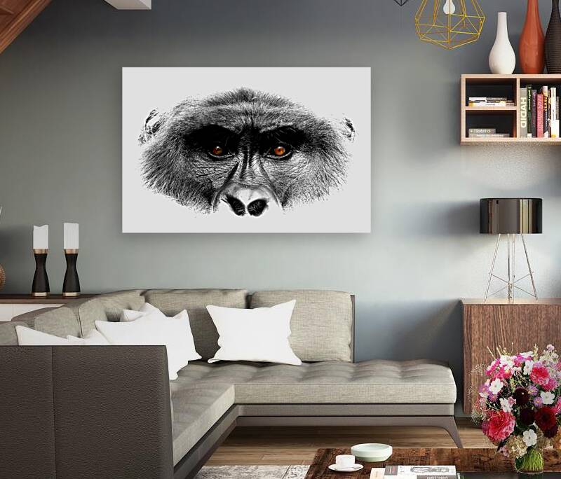 Gaze of Bahati B&W Reproduction