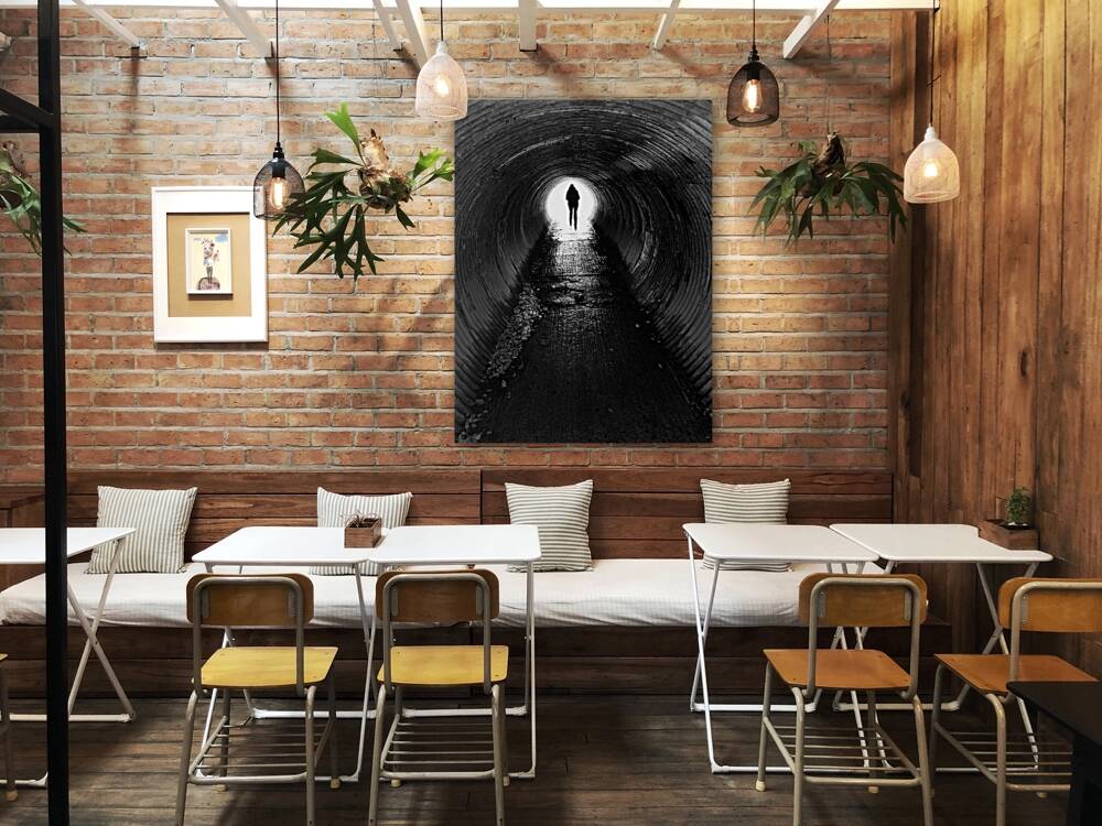  Scenes from the Trail -Through the Tunnel  Reproduction