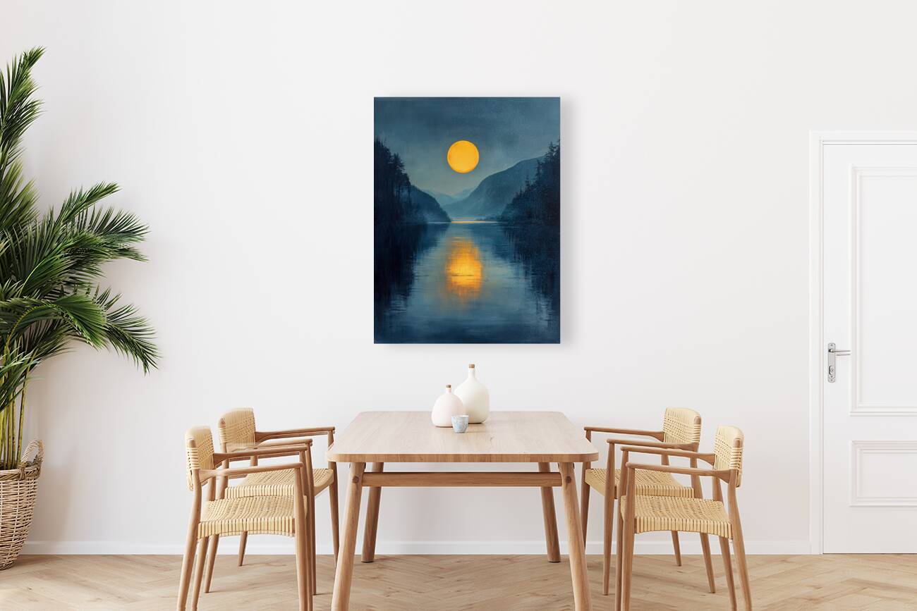 Moonlit Valley Reproduction