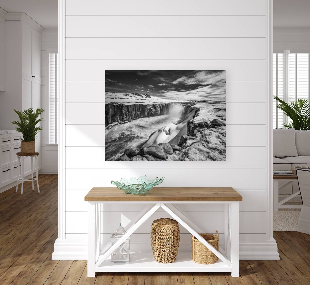 Selfoss Waterfall North Iceland Reproduction