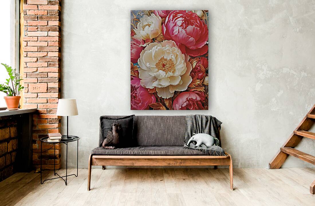 Peonies Illustrated Reproduction
