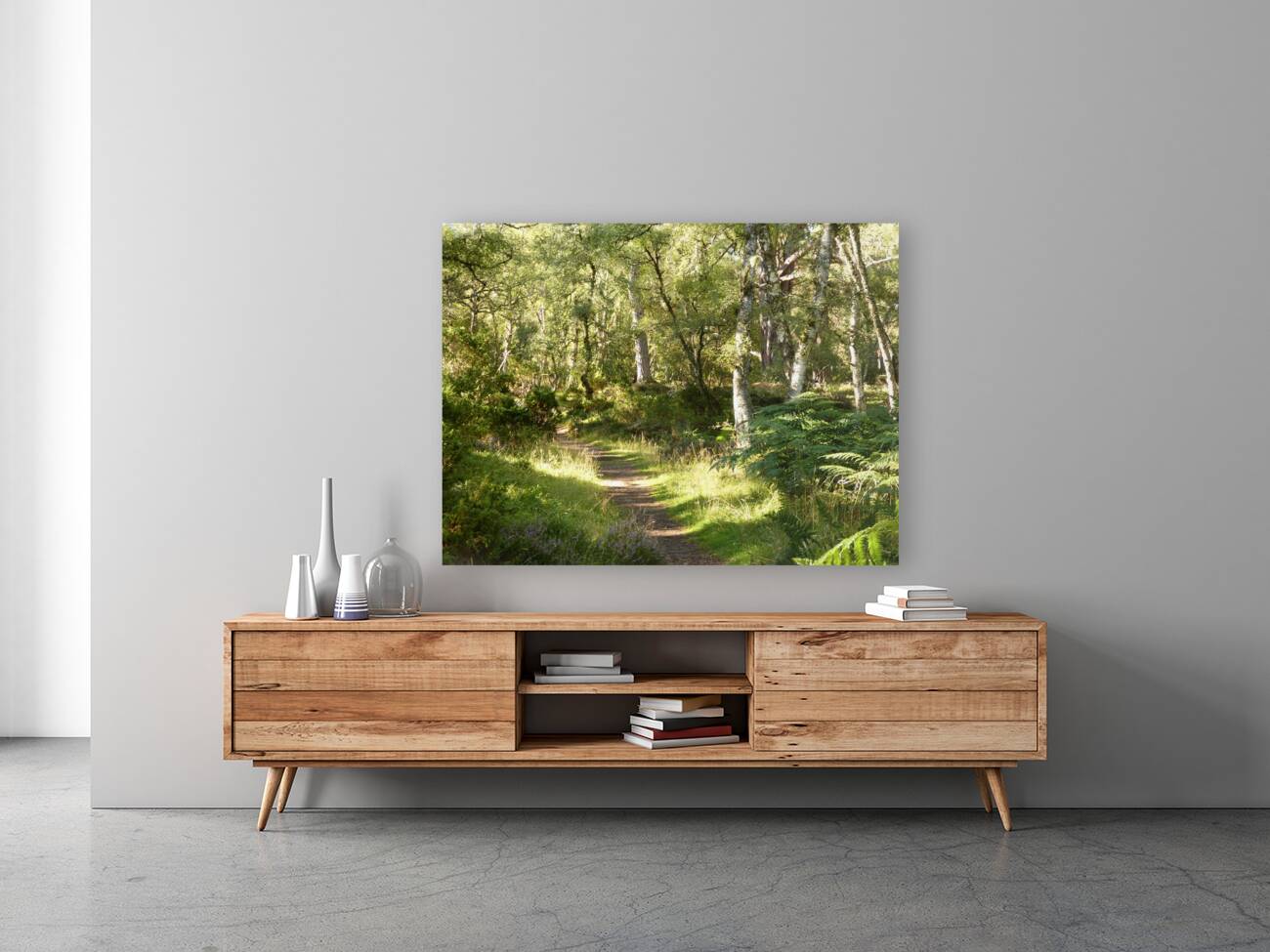 Summers  Golden Path Through the Scottish Highlands Reproduction