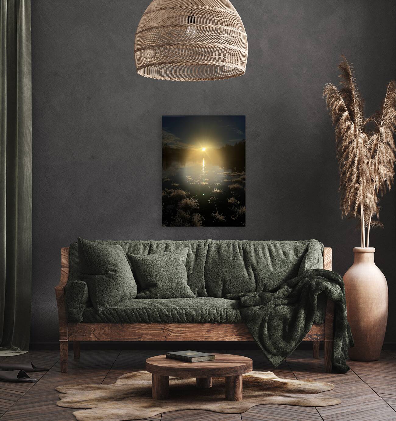 Winters Sun in the Scottish Highlands  Reproduction