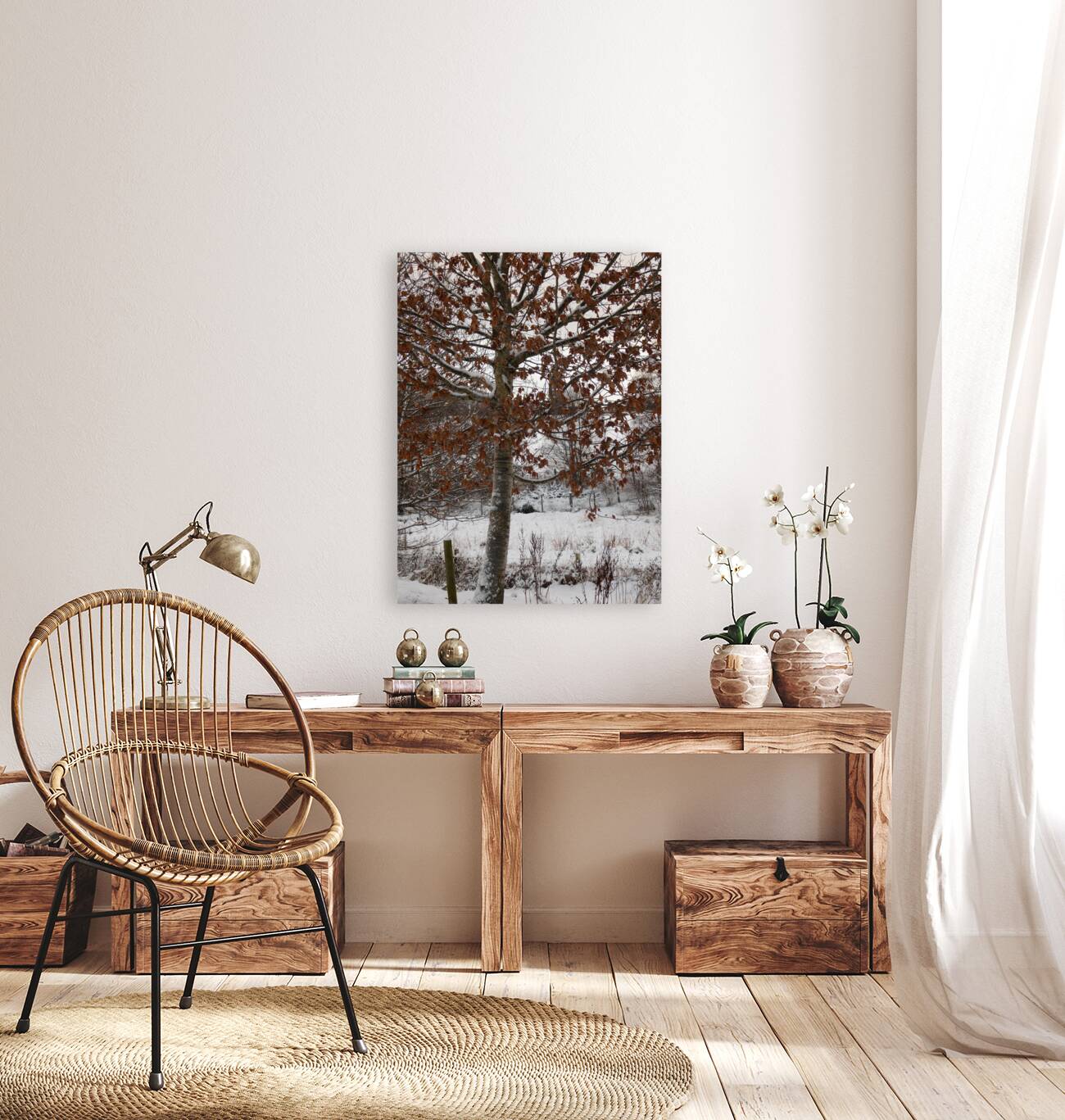 Winter Came Early to the Scottish HIghlands  Reproduction