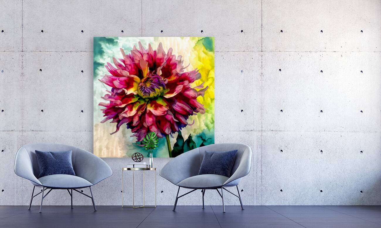 Dreaming of Dahlias Reproduction