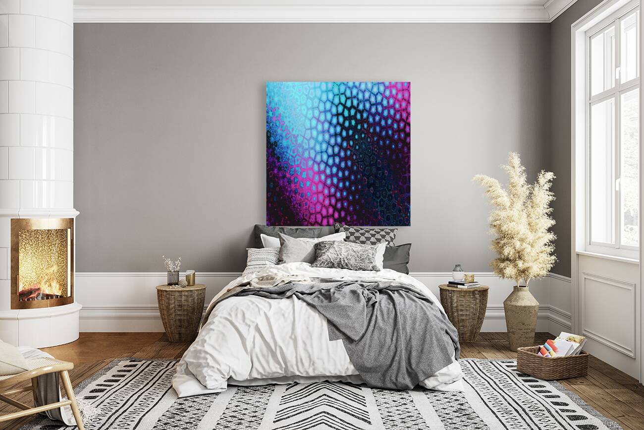 Abstract Hexagonal Pattern Reproduction