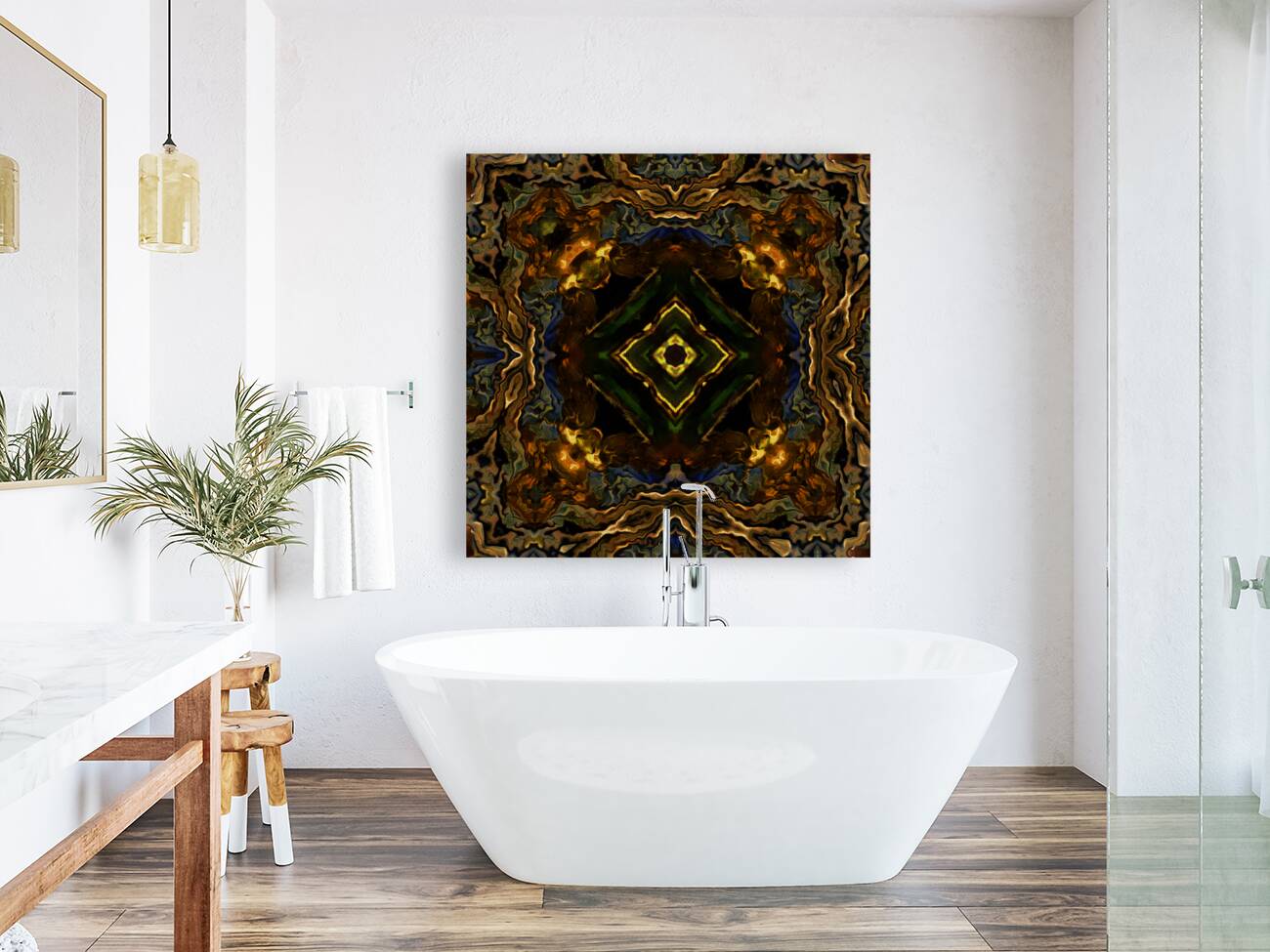 Abstract Swirl Kaleidoscope Flow  Reproduction